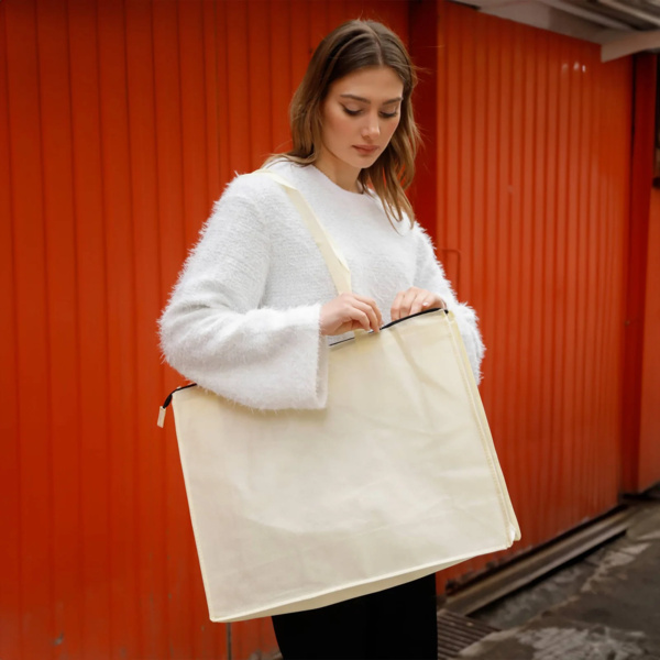 Carry All Zippered Non-Woven Tote Thumbnail