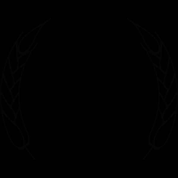 Wheat Laurel Half Wreath Thumbnail
