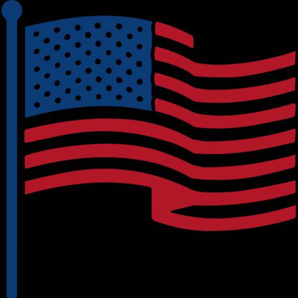 US Flag in Pole Thumbnail